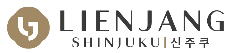 ヘッダーテンプレート。ロゴは「LIENJANG SHINJUKU|新宿」と表示されます。