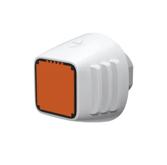 白いケースに入ったオレンジ色のクールフェイス