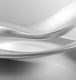 抽象的なシルバーの曲線模様