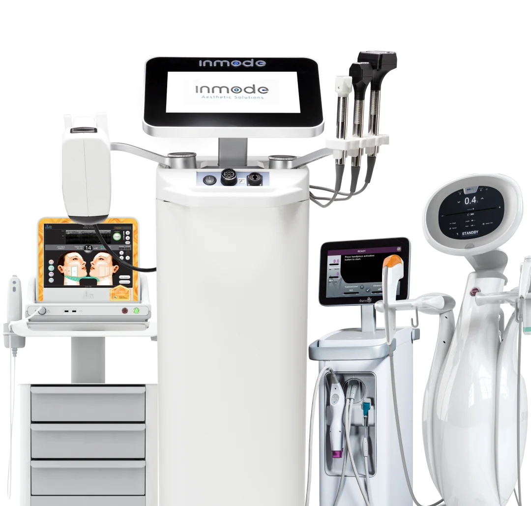 インモード社のスキンシナジー美容機器の集合写真