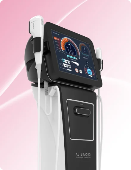 リフテラ2の医療用美容機器、操作画面とアプリケーターが見える