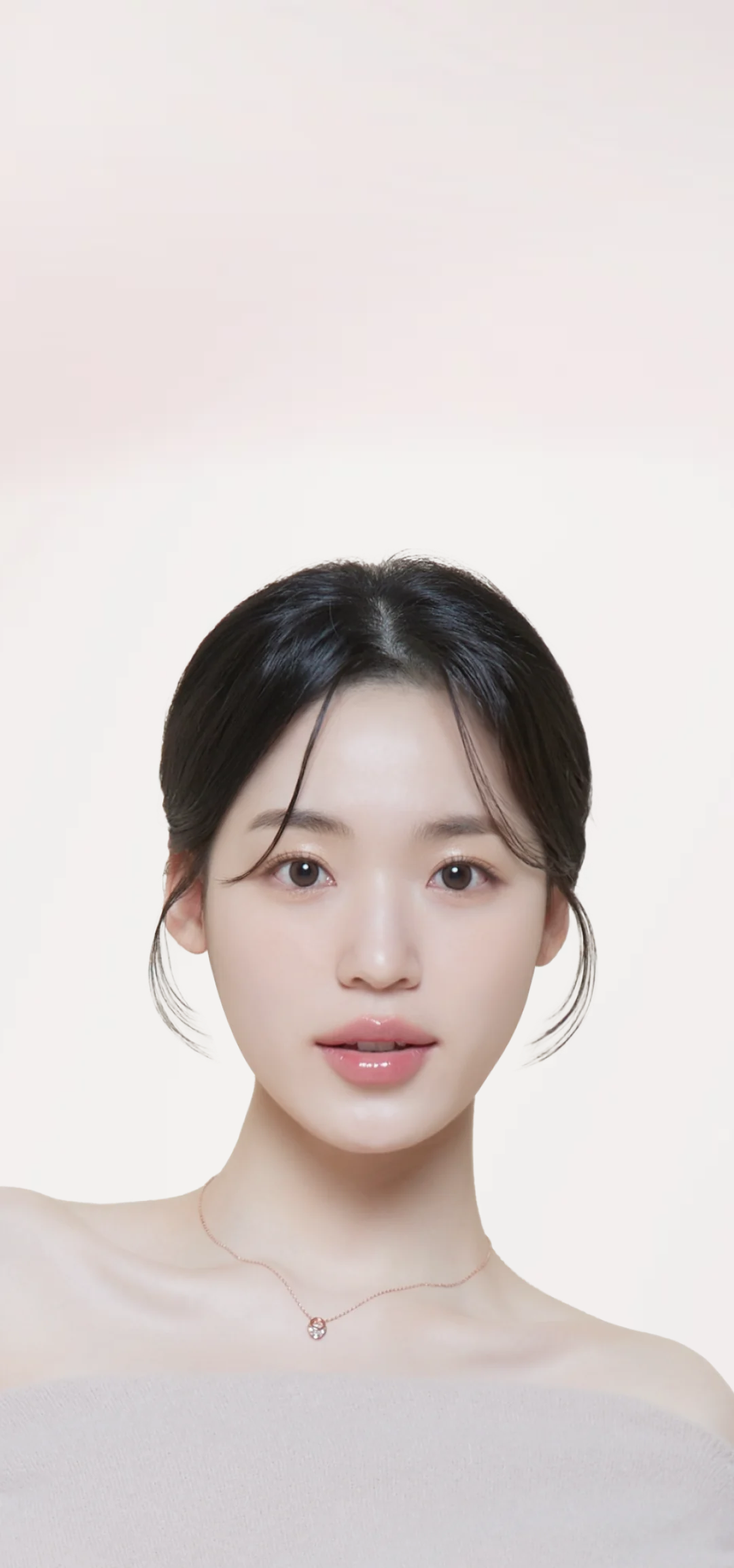 リップフィラー施術のイメージ画像。女性の顔のアップ。