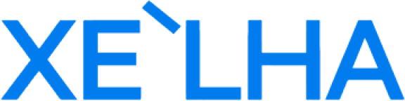 青色の「XÈLHA」ロゴ